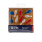 Kikkerland Eraser Bowling Set