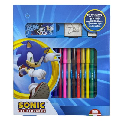 Multiprint Italia Sonic The Hedgehog 18 Pieces Felt-Tip Pens