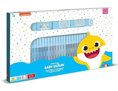 Multiprint Italia Baby Shark 36 Pieces Felt-Tip Pens