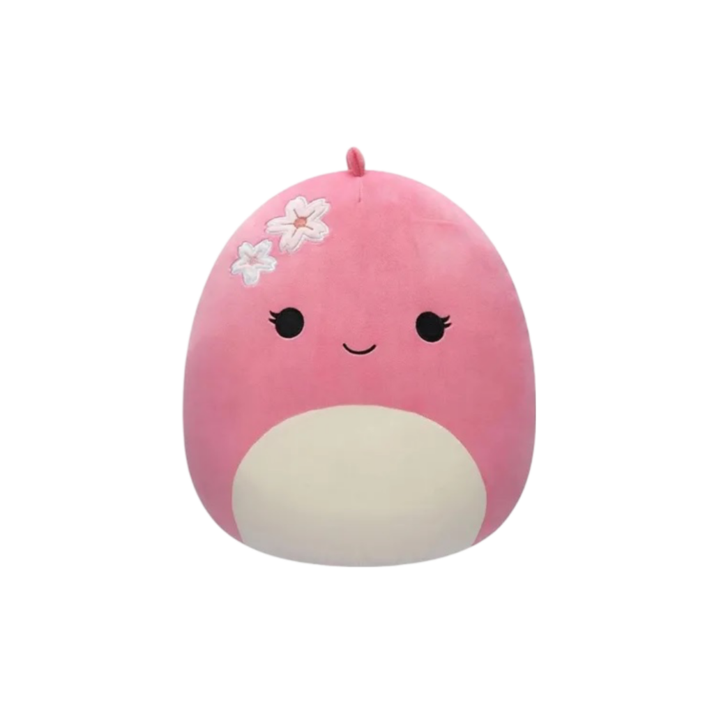Squishmallows 12" Medium Plush Moira - Pink Dinosaur With Sakura Flowers