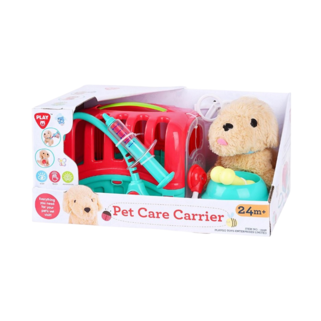 Playgo Pet Care Carrier - 7 Pcs (Plush Puppy Included)