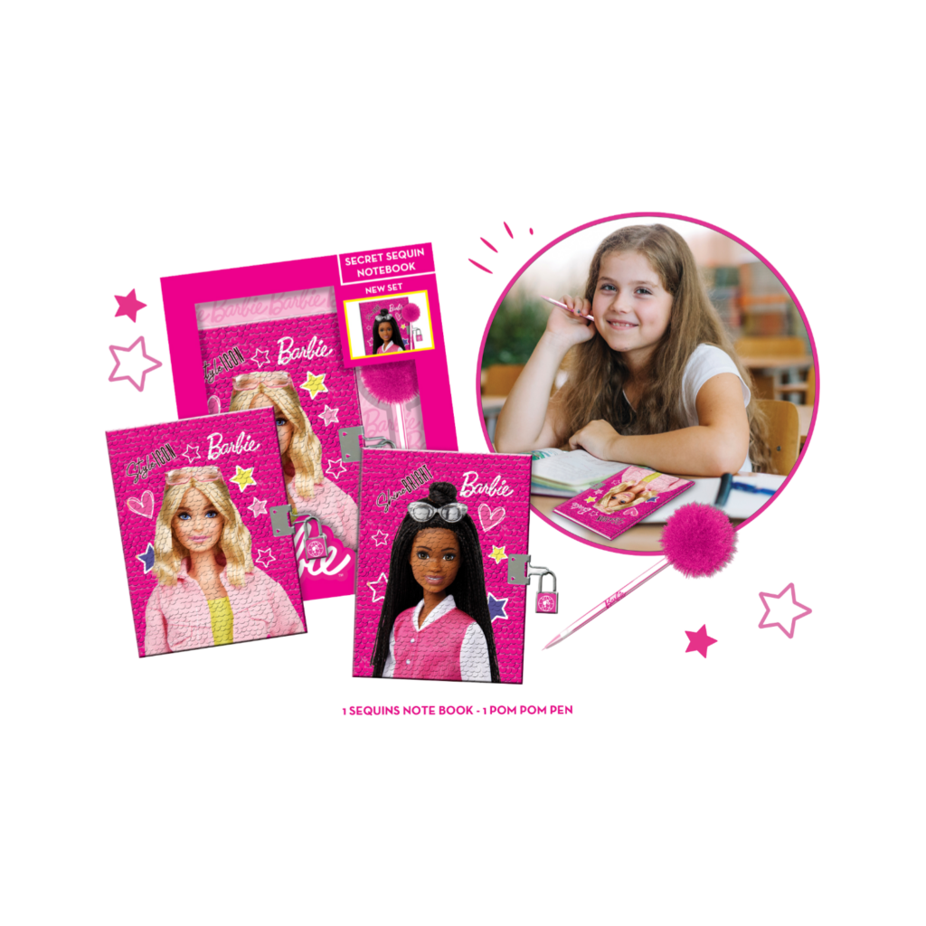 Barbie Secret Sequin Notebook