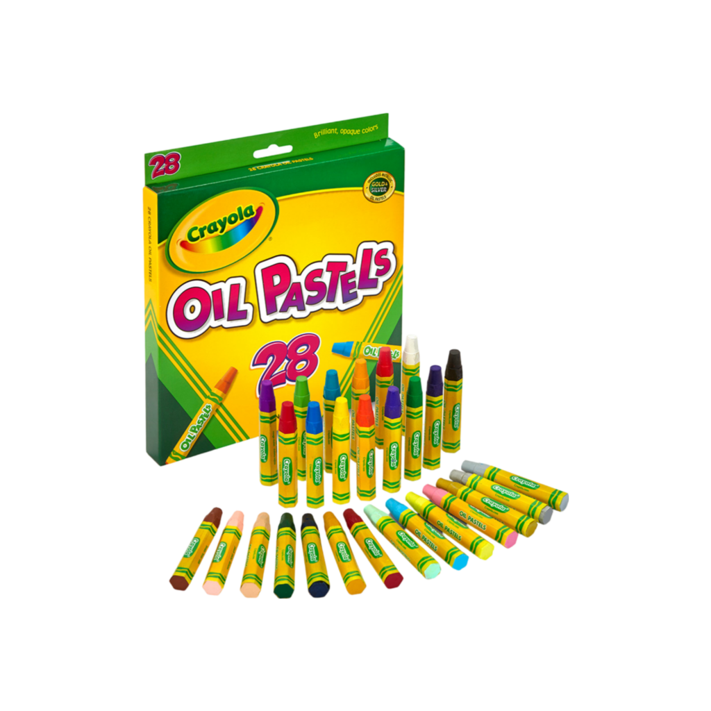 Crayola 28 Ct Colored Oil Pastel Sticks, 2-15/16"X1/2"