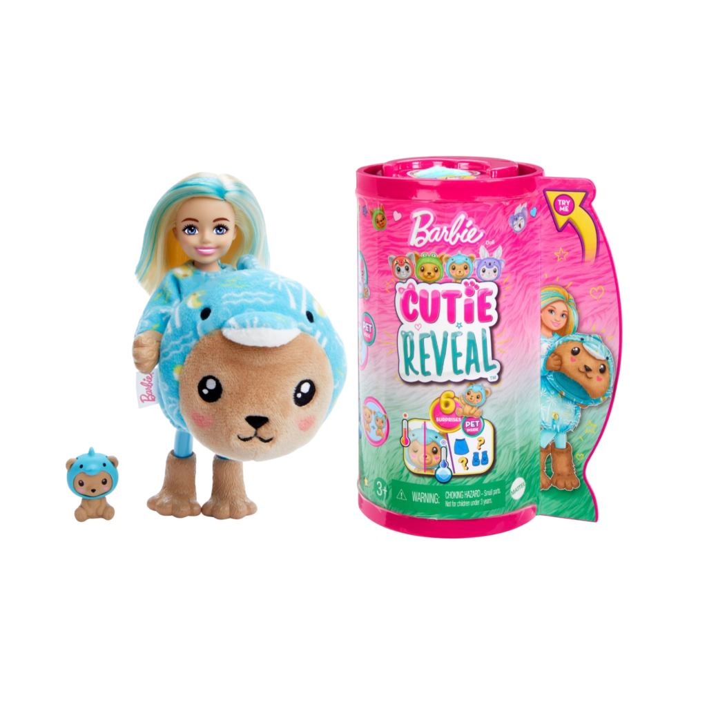Mattel Barbie Cutie Reveal Chelsea Costume Cuties Series - Teddy Dolphin