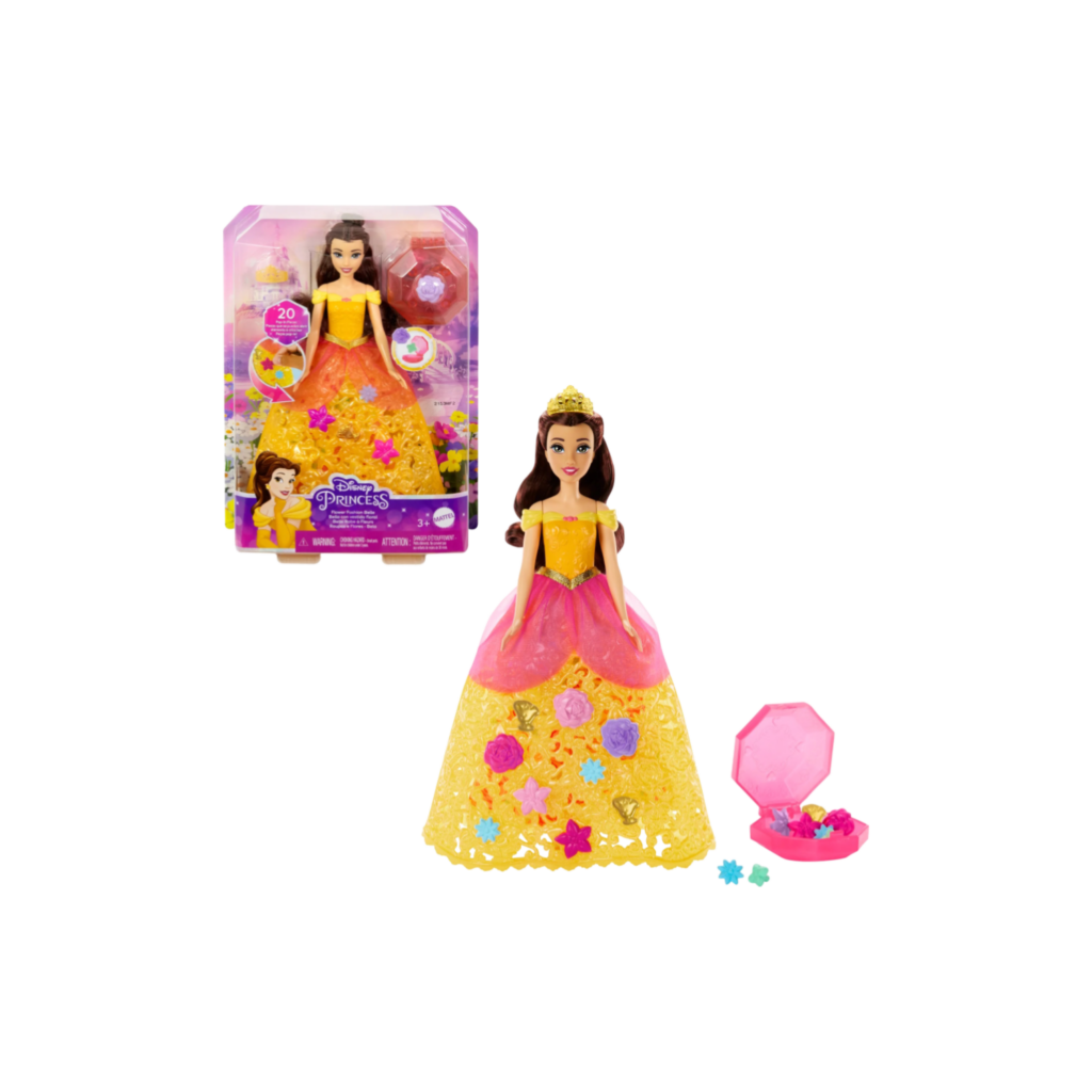 Mattel  Disney Princess Fashion Doll Flower Fashion - Belle