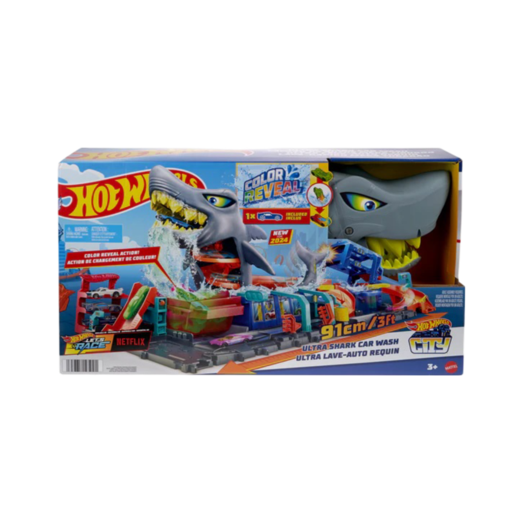 Mattel Hot Wheels City Ultra Shark Car Wash