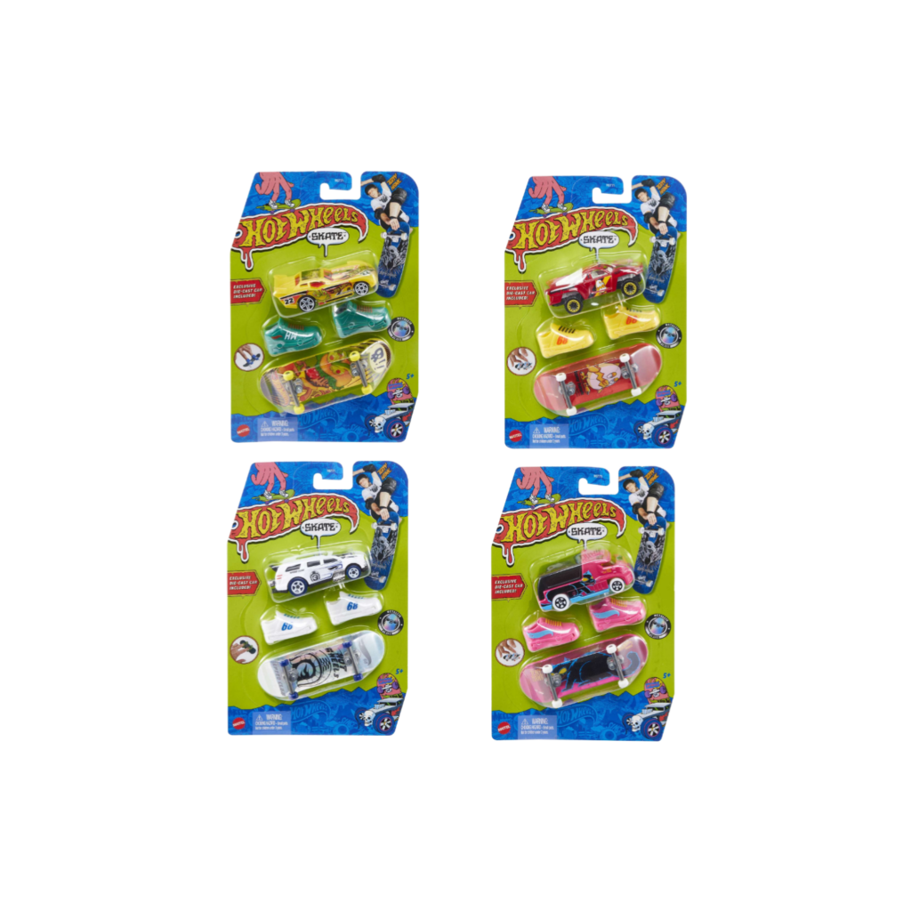 Mattel Hot Wheels Skates Fingerboard + Die Cast Assorted
