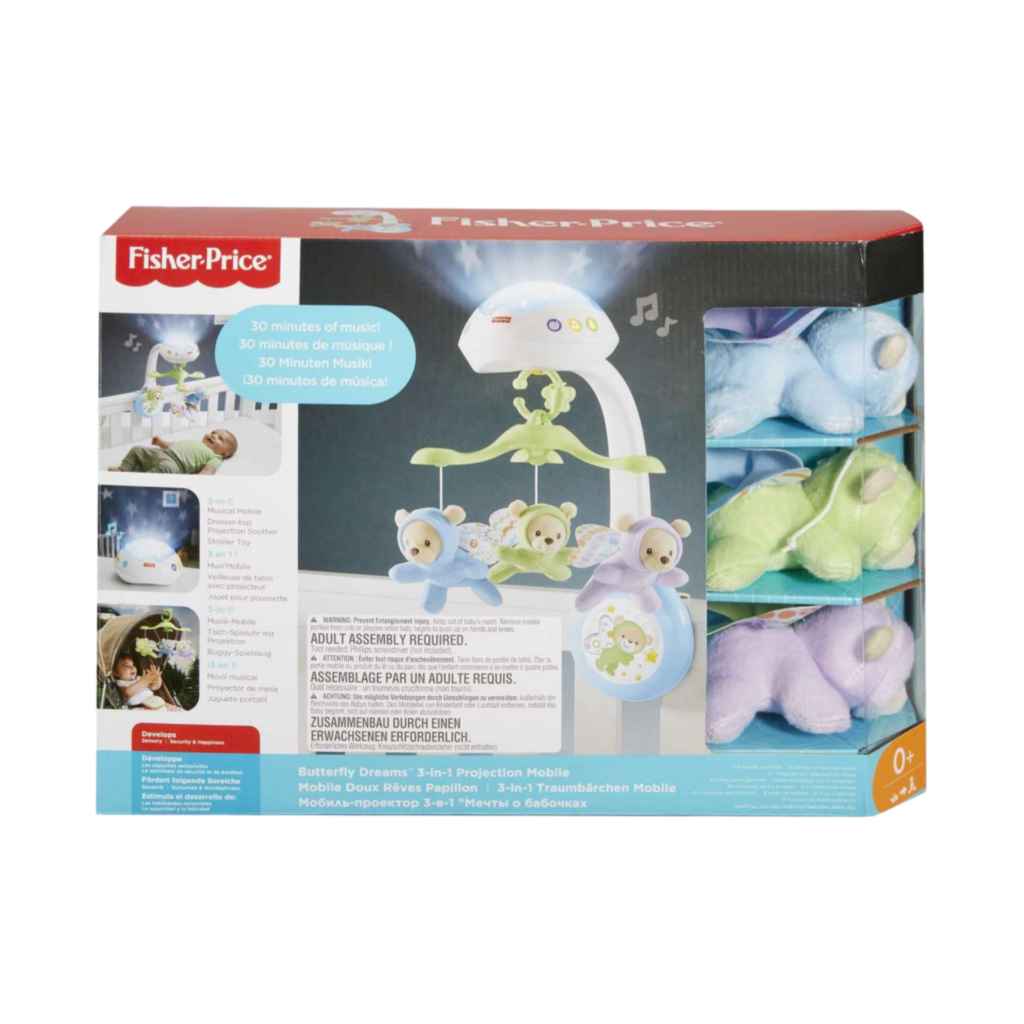Mattel Fisher-Price Butterfly Dreams 3-In-1 Projection Mobile
