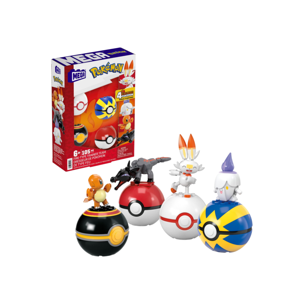 Mattel Mega Bloks Pokemon Core - Fire-Type Trainer Team 