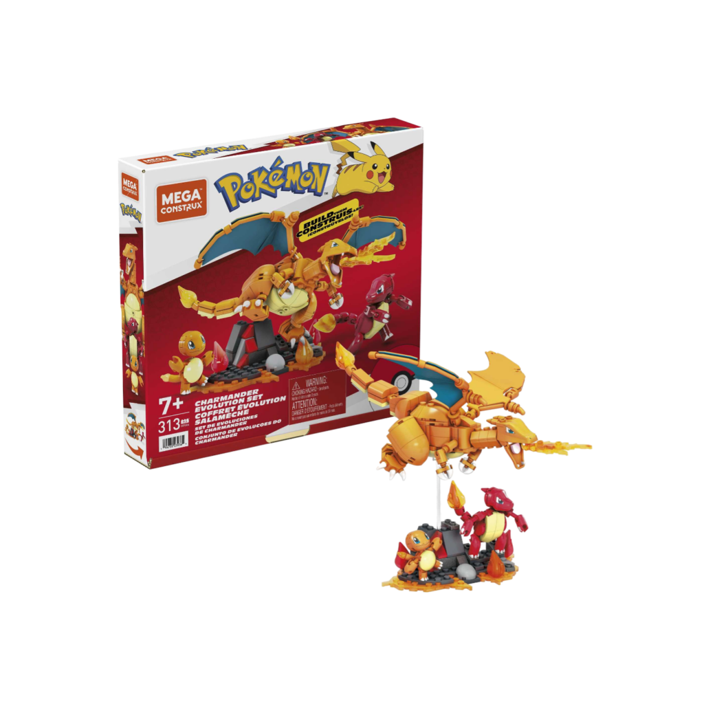 Mattel Mega Bloks Pokemon Charmander Evolution Set