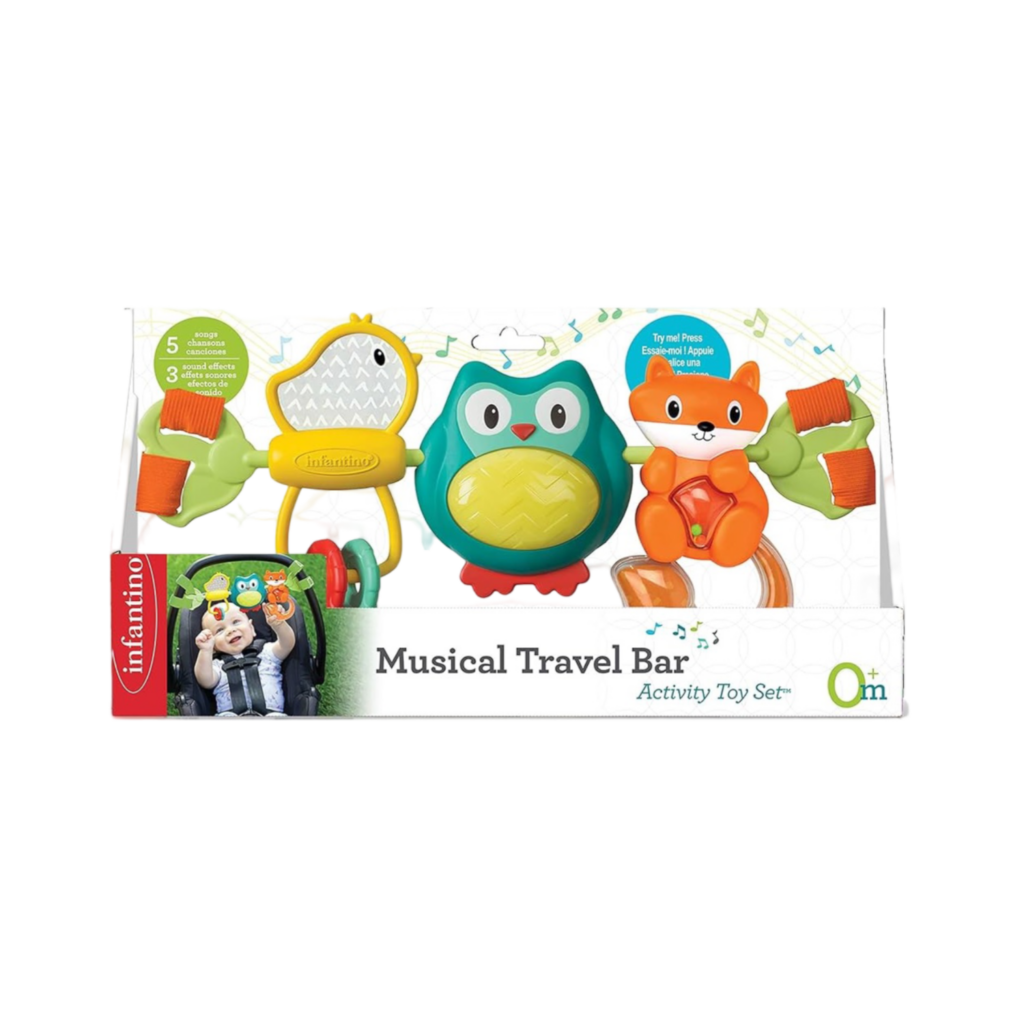 Infantino Spin & Sing Travel Bar Activity Toy