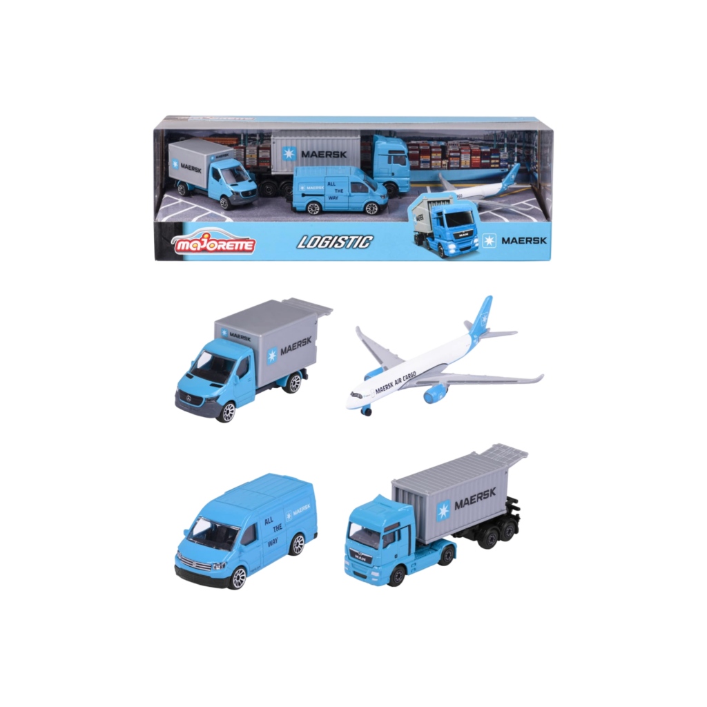 Majorette Maersk 4 Pieces Giftpack