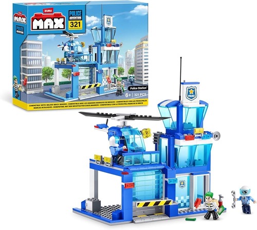 Zuru  Max City Int, Police Station Playset 318 Bricks