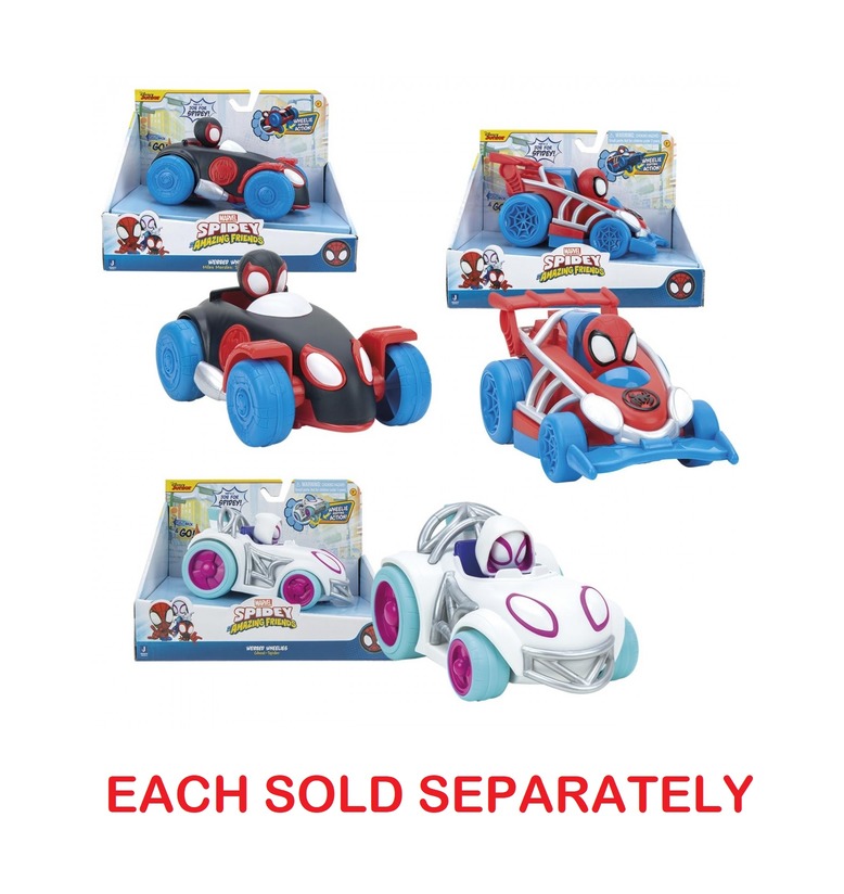 Marvel Spidey &  Amazing Friends Pback Value Vehicle 3As