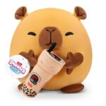 Zuru Snackles Plush 14"Series 2 - Plush 14" Capybara & Kung Fu Tea (Bubble Tea)