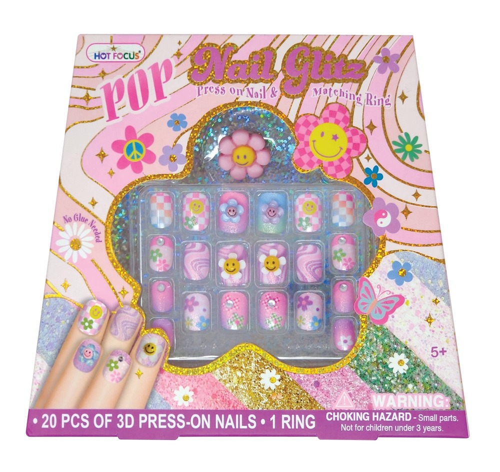 Hot Focus Pop Nail Glitza