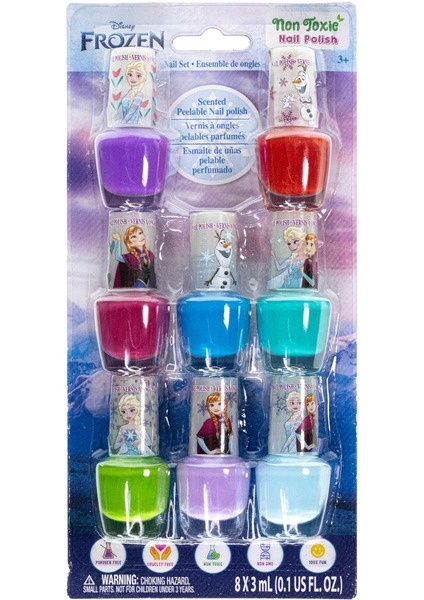 Hot Focus 8-Pack Nail Polish Set Non Toxic
