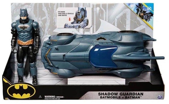 Dc Batman Shadow Guardian Batmobile 12" With Figure Set