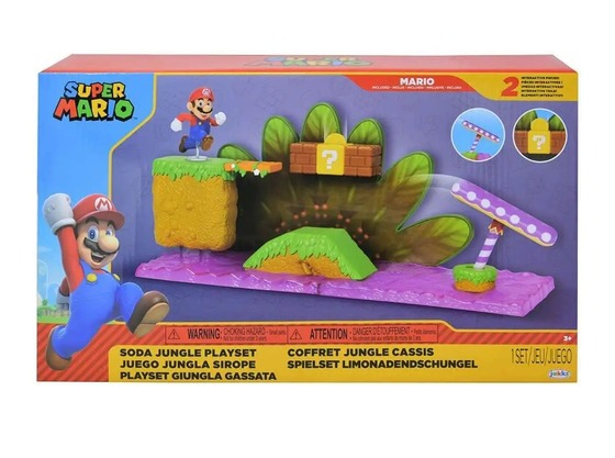 Nintendo Super Mario 2.5" Soda Jungle Playset