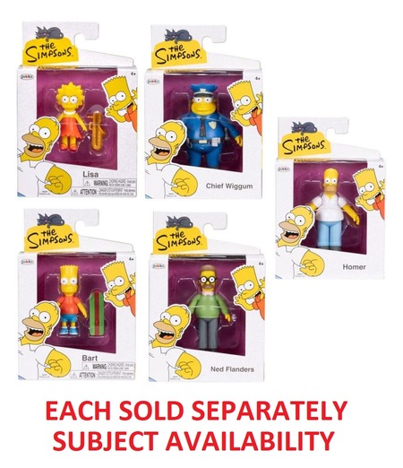 Jakks Pacific The Simpsons Figure 2.5" Wave #1 Assorted 5