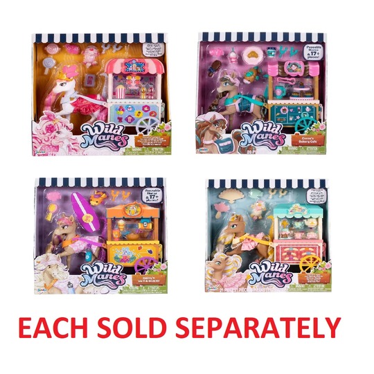 Jakks Pacific Wild Manes Horse & Cart Sets Assorted 4