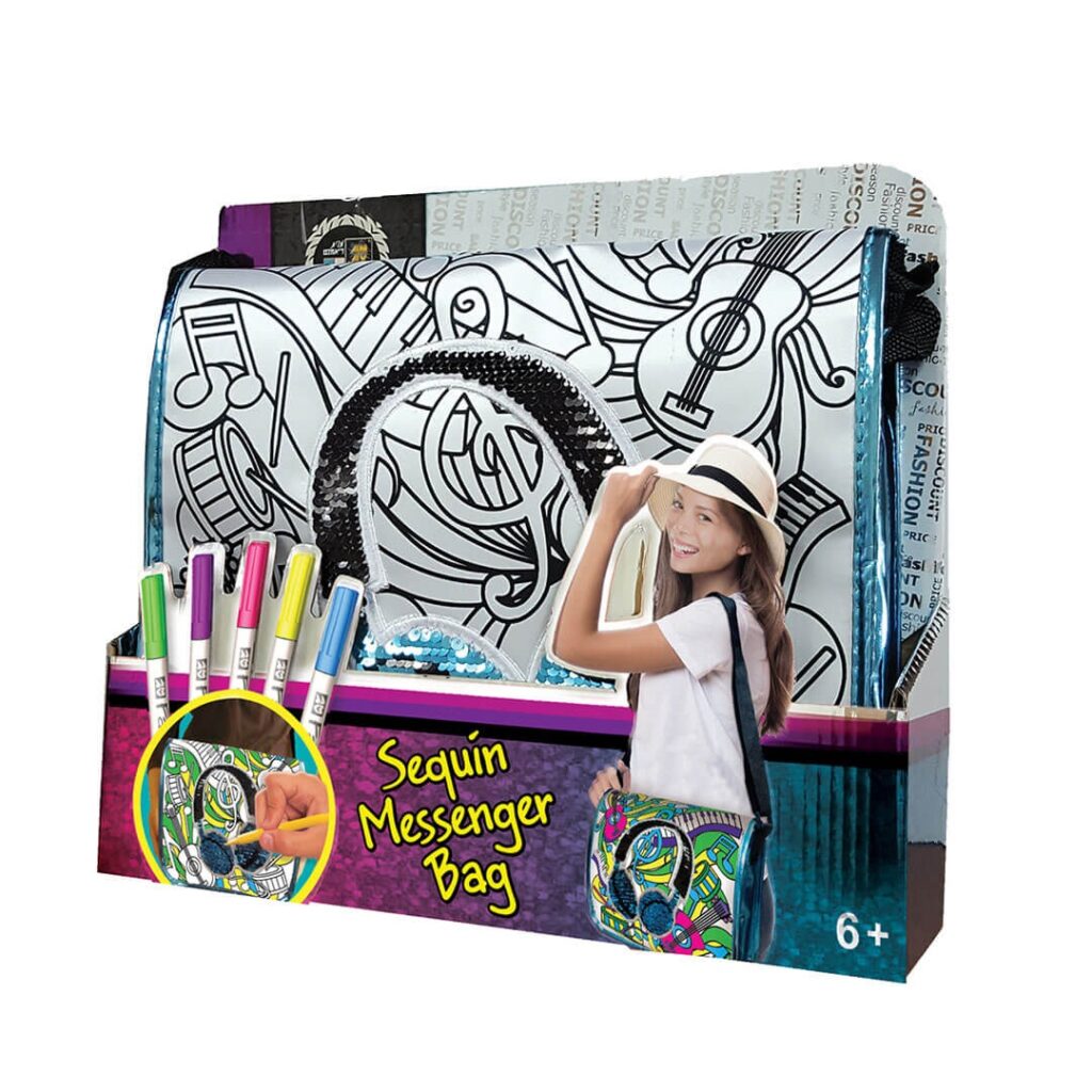 Fashion Time Messenger Bag Reversible Sequins