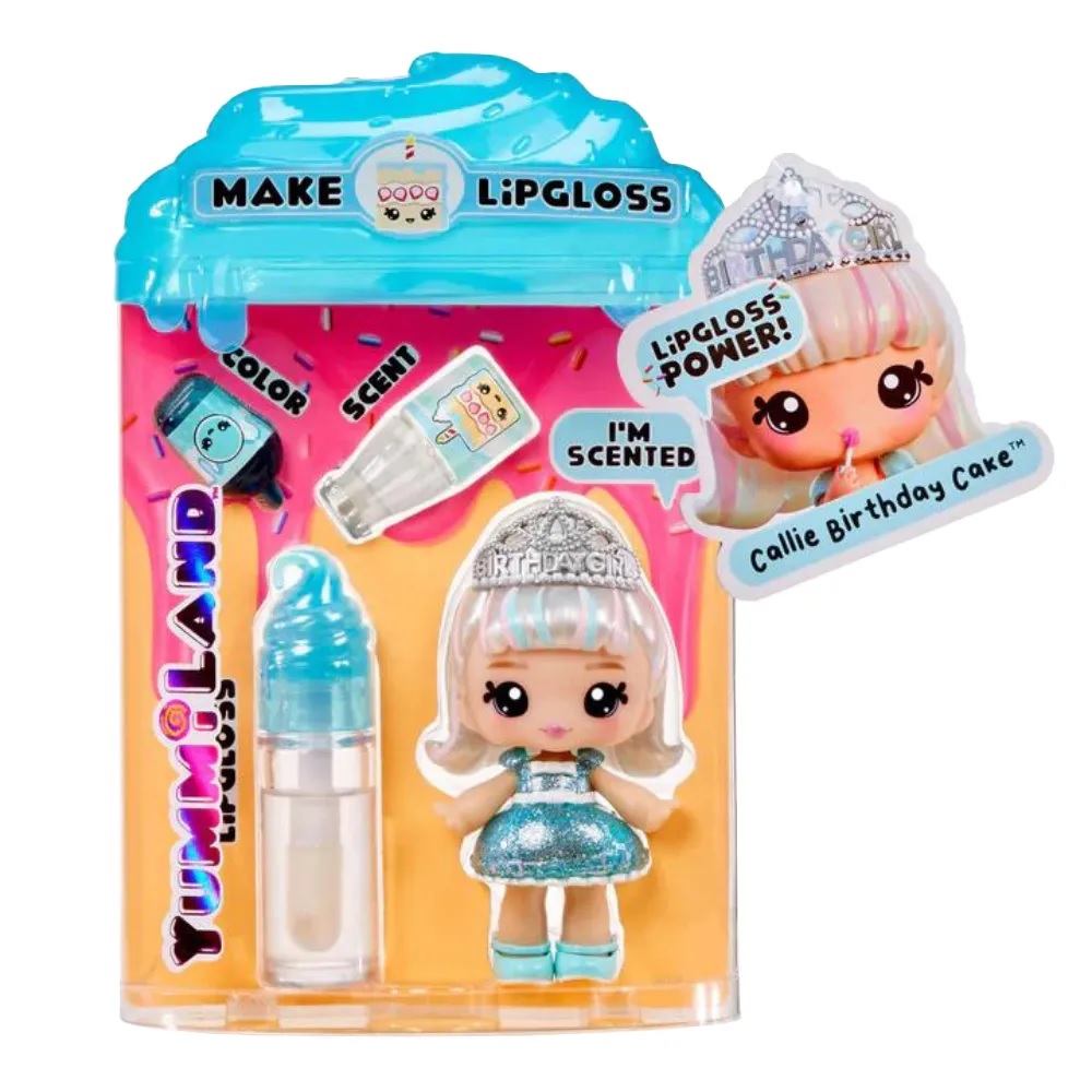 Yummiland Lipgloss Doll -  Callie Birthday Cake