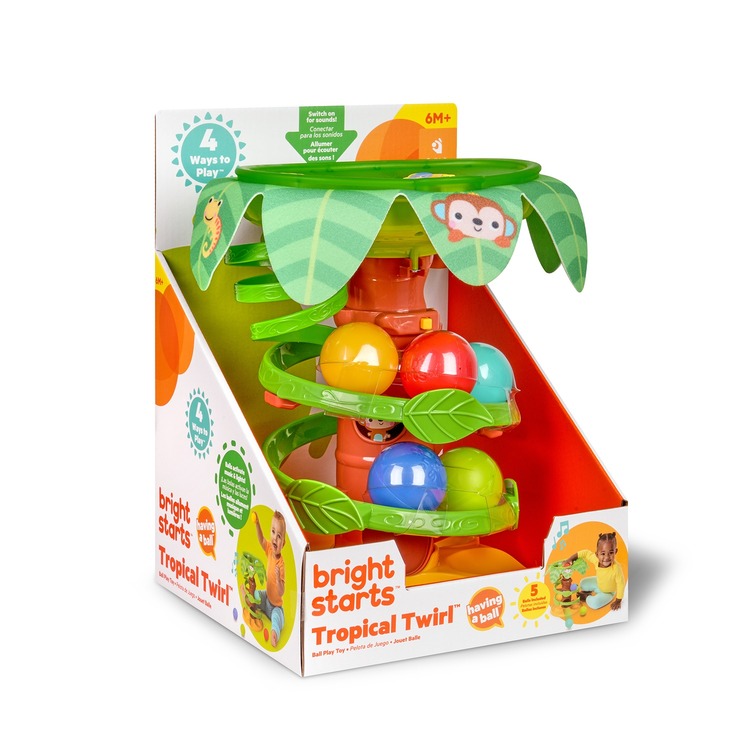 Bright Starts Tropical Twirl Ball Play Toy