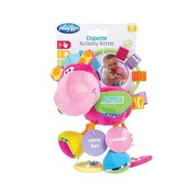 Playgro Clopette Activity Rattle Pink