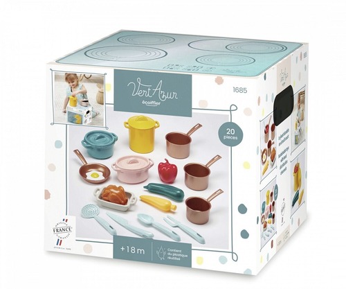 Ecoiffier Cooking Pots And Traditions Vert Azur