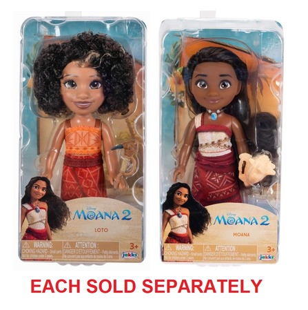 Jakks Pacific Moana 2 Moana & Loto Petite Set 6 2-Assorted