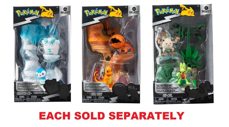 Pokemon Environment Figure 6 W2 3-Assorted