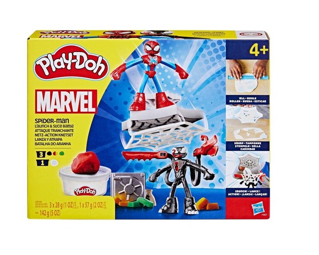Hasbro Play-Doh Spiderman Launch And Slice Battle
