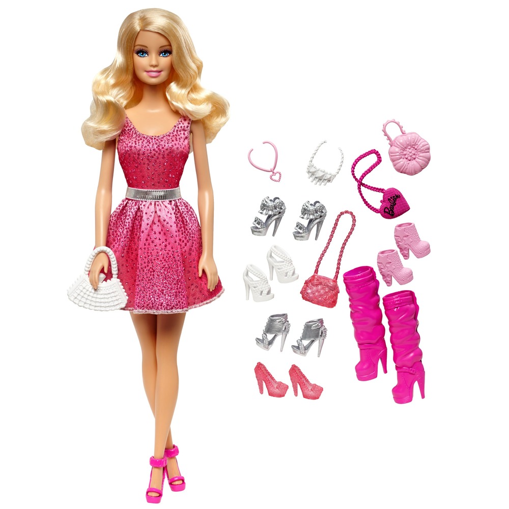 Mattel Barbie Doll & Shoes