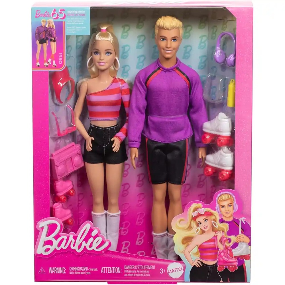 Mattel Barbie & Ken Fashionistas 2-Pack