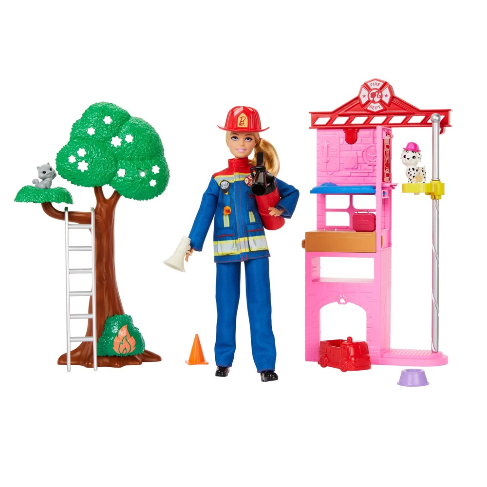 Mattel Barbie Firefighter Playset