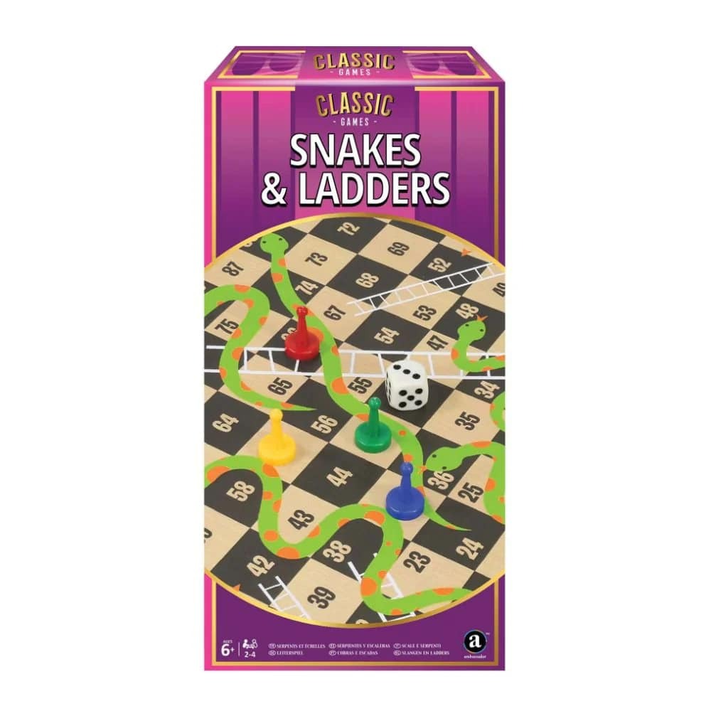 Ambassador Classic Games - Snakes & Ladders (Basic) St2106 42002106