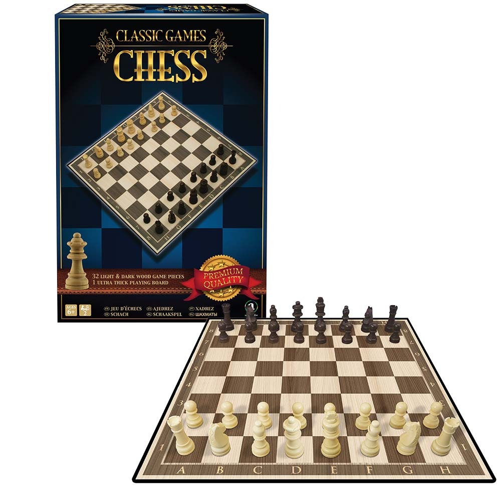 Ambassador Classic Games Collection - Wood Chess St001