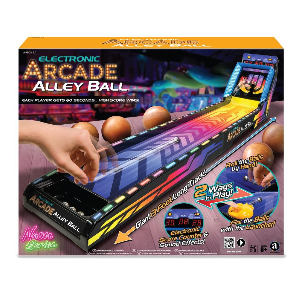 Ambassador Electronic Arcade Alley-Ball (Neon Series)