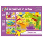 Galt 4 Puzzles In A Box Dinosaurs