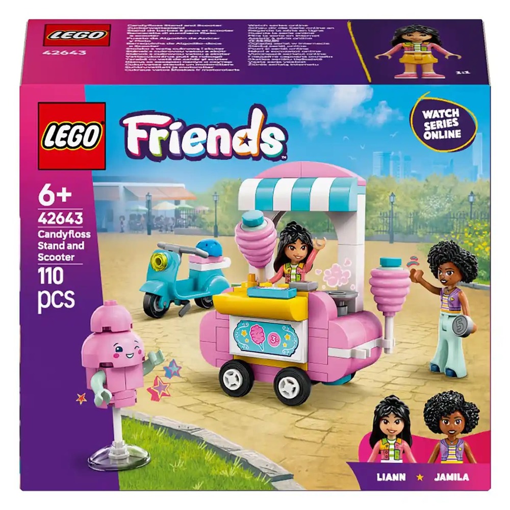 Lego Friends 42643 Cotton Candy Stand And Scooter