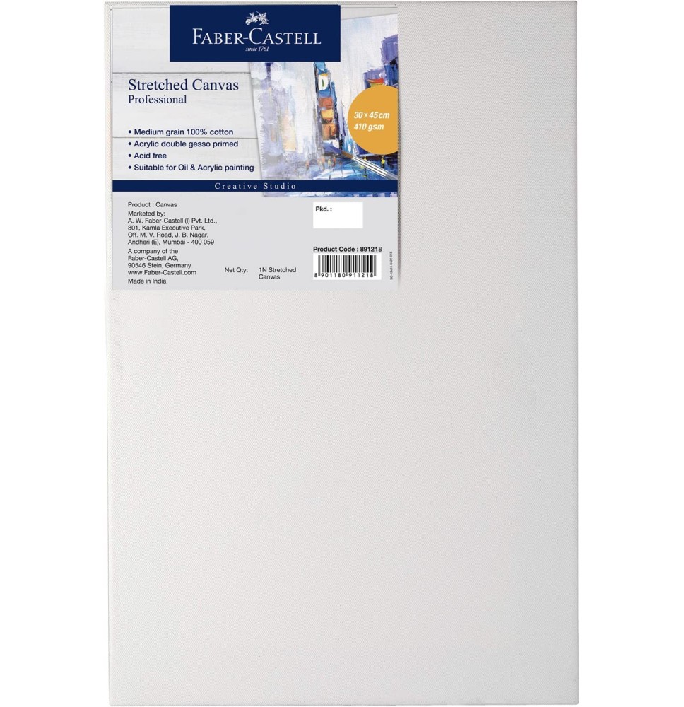 Faber Castell Canvas Board Thin 12x18 1Pc