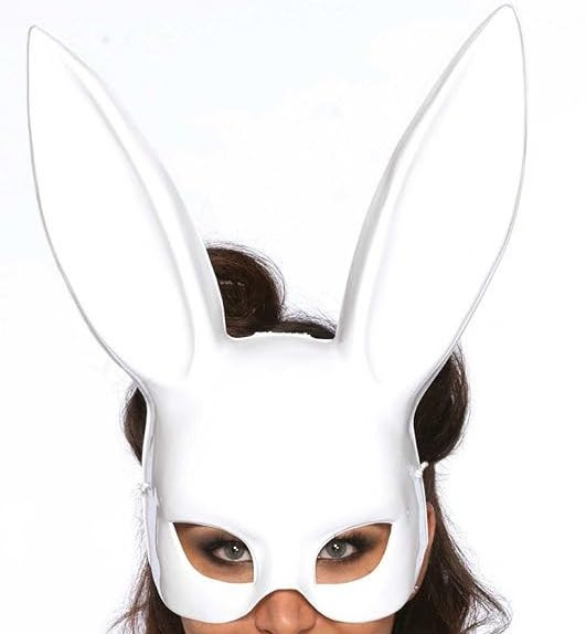Bondage Bunny Mask White