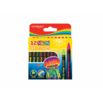 Keyboard Neon Wax Crayons 12Pc 1Pck