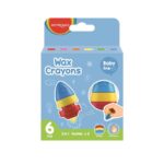 Keyroad 3IN1 Rocket Wax Crayons 6 Shades 1Pc