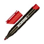 Kores Red Permanent Marker Xp1 1Pc