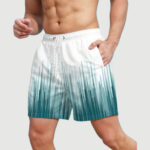 STRIPPED SWIMMING SHORTS