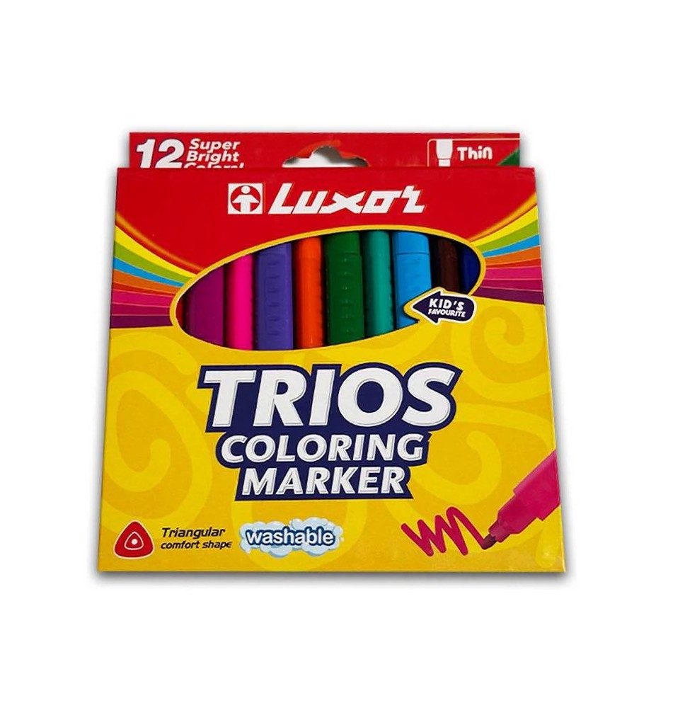 Luxor Trios S Coloring Marker 12Pc 1Pck