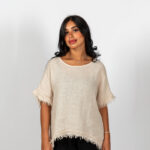 beige top linen