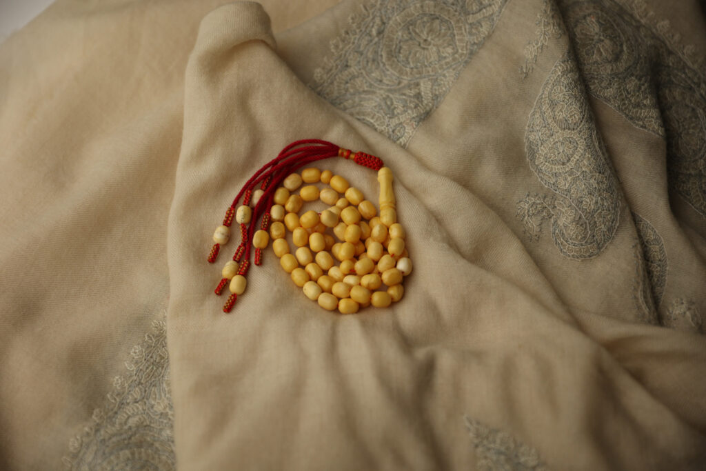 Antique natural amber rosary